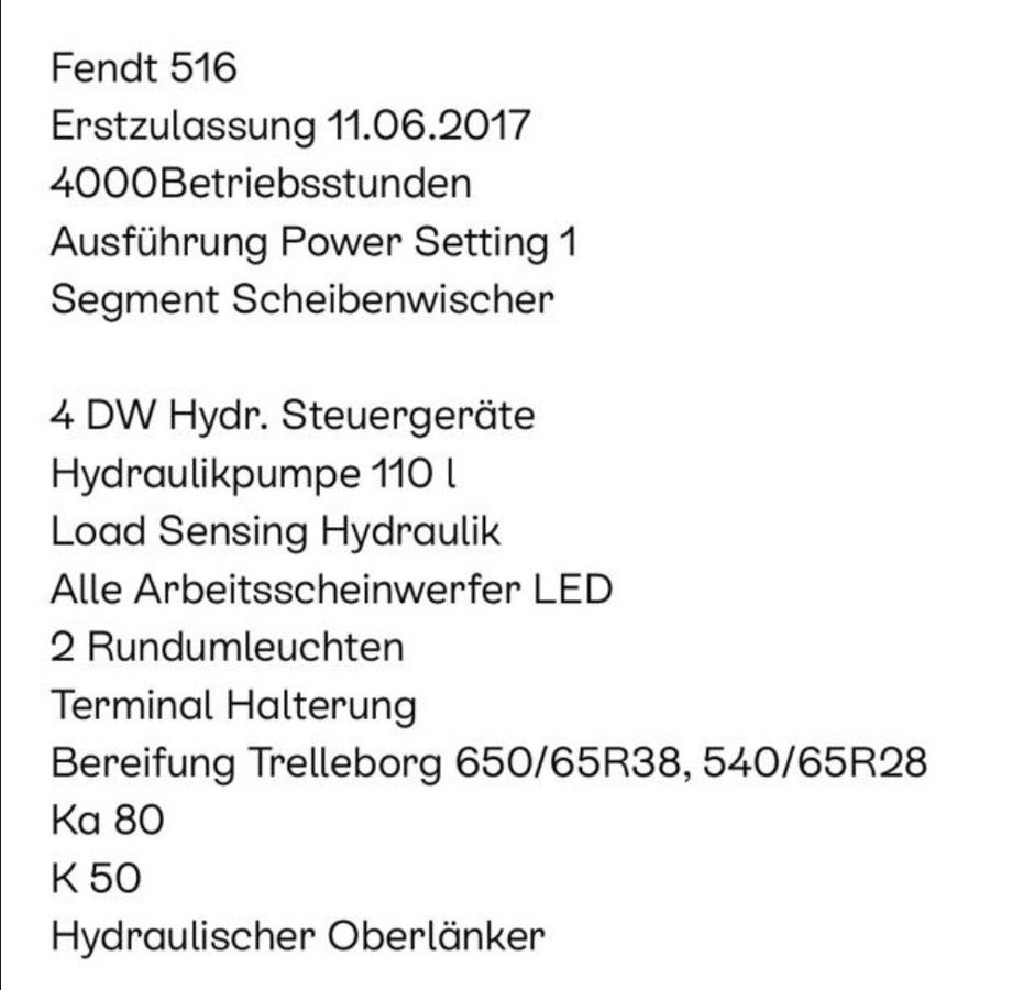 Fendt 516 Vario Power 2