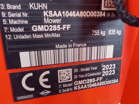 Kuhn GMD 285 - FF