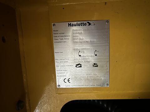 Haulotte Compact 12 DX