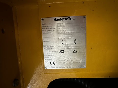 Haulotte Haulotte Compact 12 DX Arbeitsbühne (177std.)