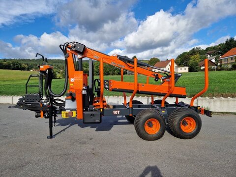 MTM Forest 10T 9,20m Kran Auflaufbremse Hydraulische Bremse 3