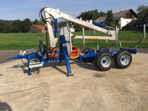 Scandic ST-6 7,4t 5,9m Kran 600kg Hubkraft Auflauf Hydr.