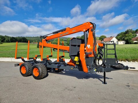MTM 13T 13to 8,10m Kran Forwarder Rungen Druckluft D