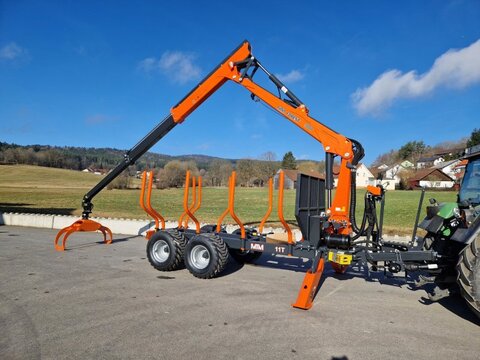 MTM 11T 11to Rückewagen 9,8m Kran Druckluft Kranwind