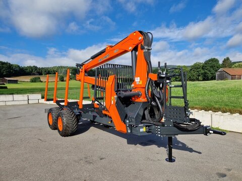 MTM Forest 13T 13to 8,10m Kran Forwarder Rungen Druckluft D 3