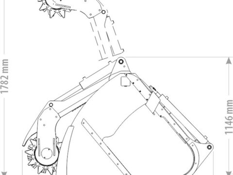 Futterdosierschaufel mit Fräswalze 2