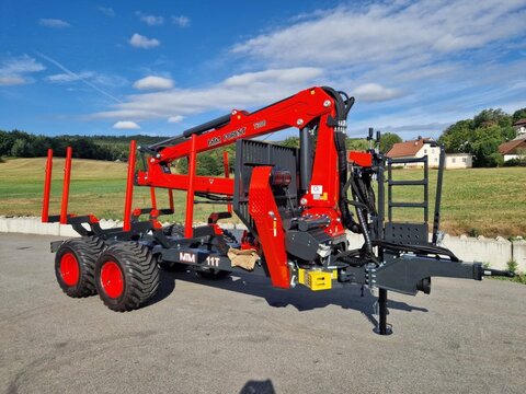 MTM 11T 11to 8,10m Kran Forwarder Rungen Druckluft R