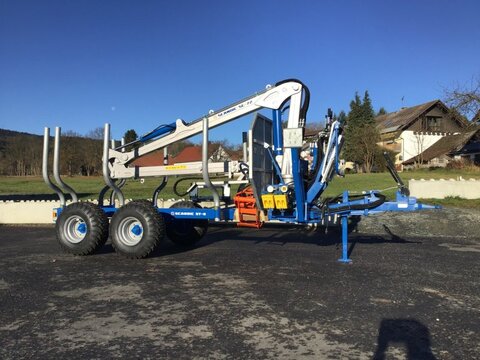 Scandic ST-8 7,9m Kran 550kg Hubkraft Auflauf Hydr. Brem