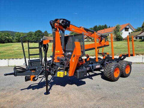 MTM 11T 11to 9,20m Kran Forwarder Rungen Druckluft R