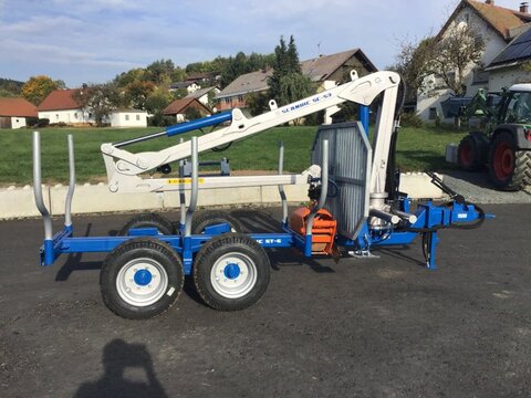 Scandic ST-6 Rückewagen 7,4t 5,9m Kran 600kg Hubkraft Au 3