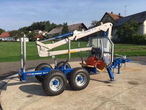 Scandic ST-6 7,4t 5,9m Kran 600kg Hubkraft Auflauf Hydr. 3