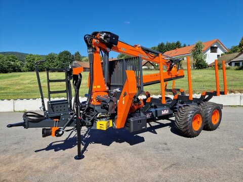 MTM 11T 11to 9,20m Kran Forwarder Rungen Druckluft R