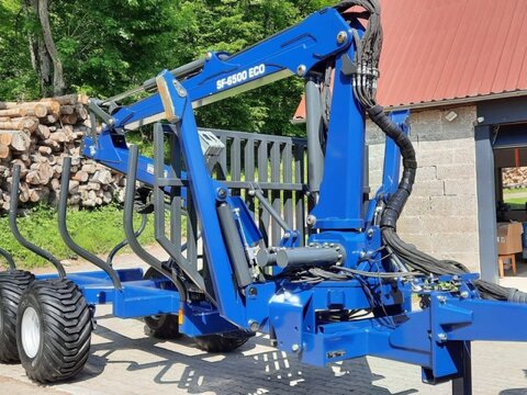 SR 8 Rückewagen Forstkran 6500 Auflaufbremse 2