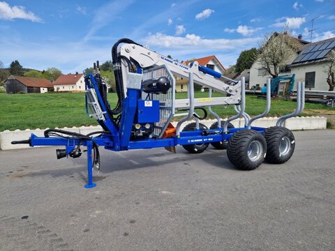 Scandic ST-10D Rückewagen 13t 7,9m Kran 850kg Hubkraft D