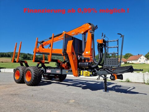 MTM 11T 11to 9,20m Kran Forwarder Rungen Druckluft R