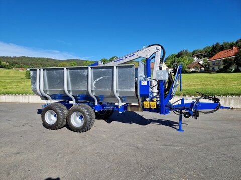 Scandic ST-8 7,9m Kran 650kg Hubkraft Auflauf Hydr. Brem