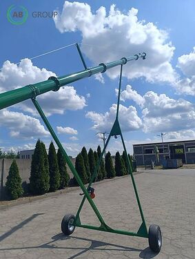 przenośnik ślimakowy T401/1 z koszem, Ø 110, 8 m 3