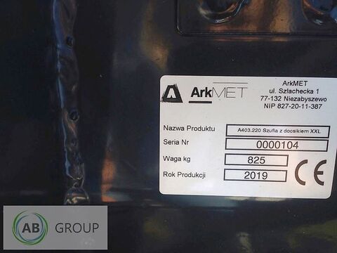 szufla z dociskiem XXL A403.220, 2,2 m 3