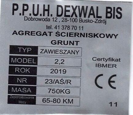 agregat podorywkowy Grunt 2,6 m 3
