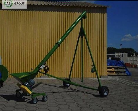 przenośnik ślimakowy T401/1 z koszem, ?110, 8 m 2