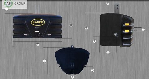 Obciążnik Kaber typ C (muszla) - 600 kg 3