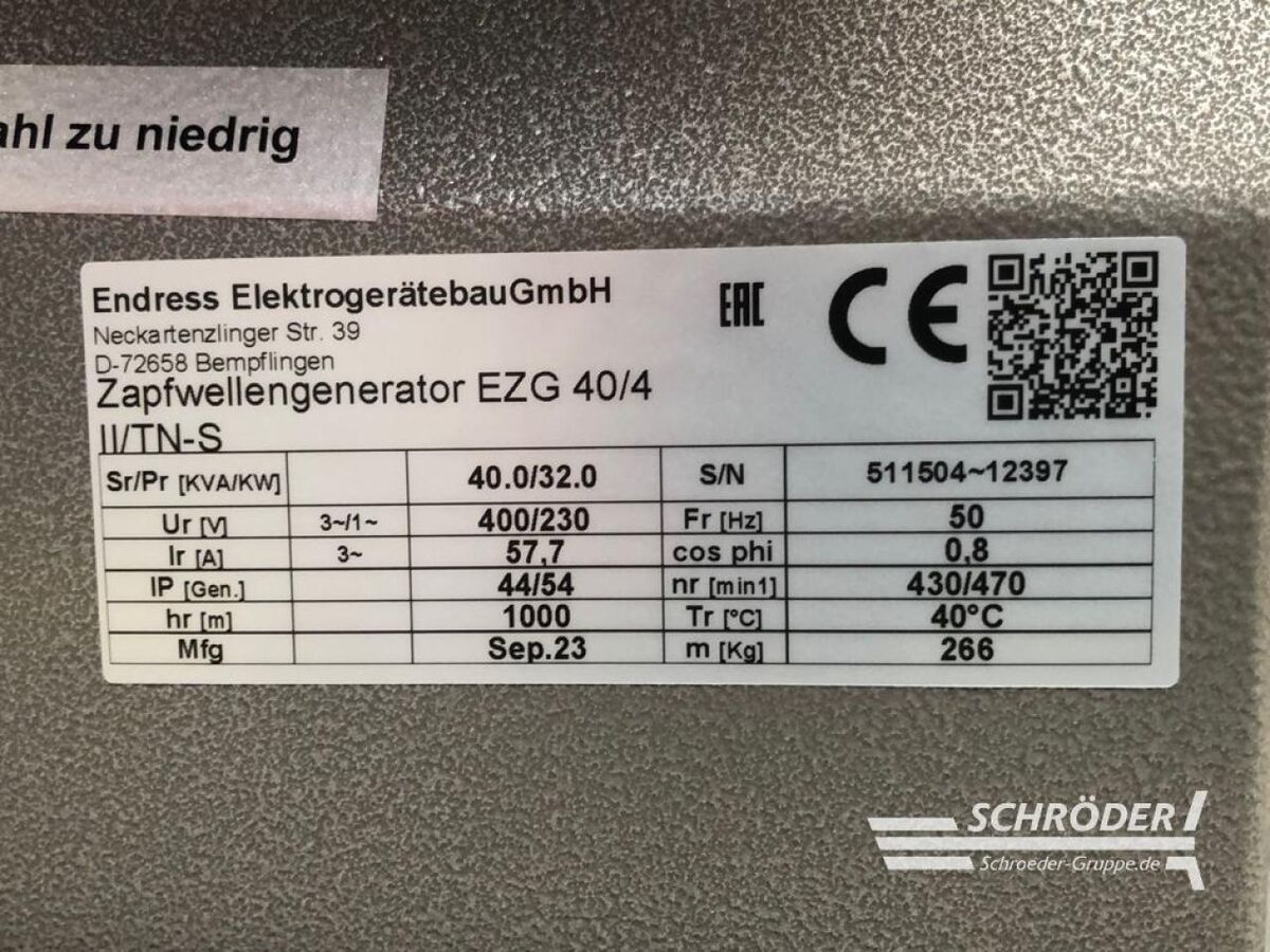 ZAPFWELLENGENERATOR EZG 40/4 II/TN-S 2
