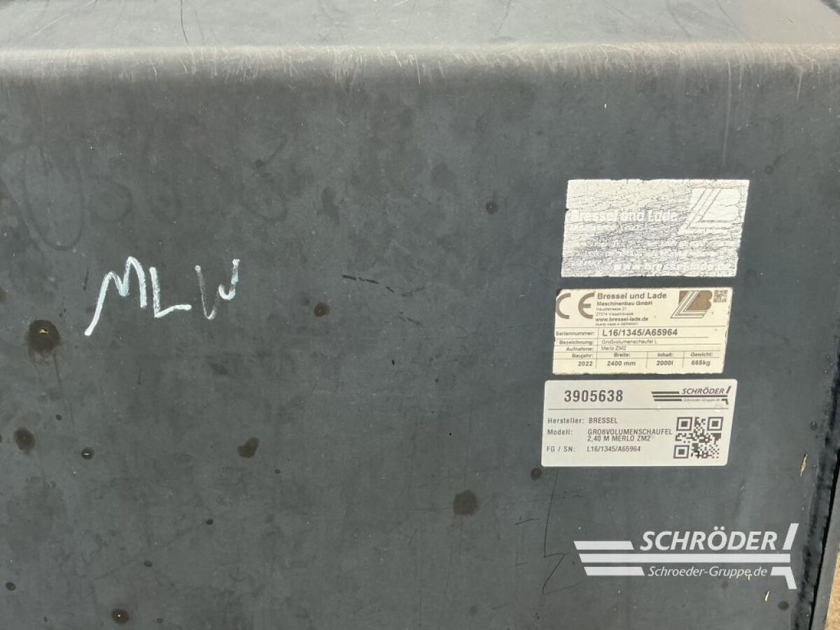 Bressel & Lade GROßVOLUMENSCHAUFEL L 2,40 M | MERLO ZM2 3