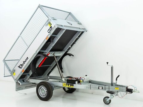 Heckkipper 150x250cm 1,3t|E-Pumpe|Gitter 60cm (K 2