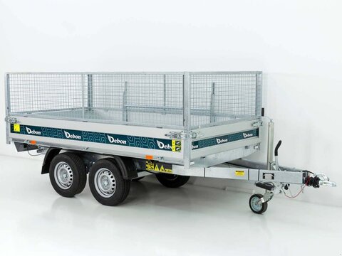 Heckkipper 155x305cm 2,0t|E-Pumpe|Gitter 60cm|AK 3