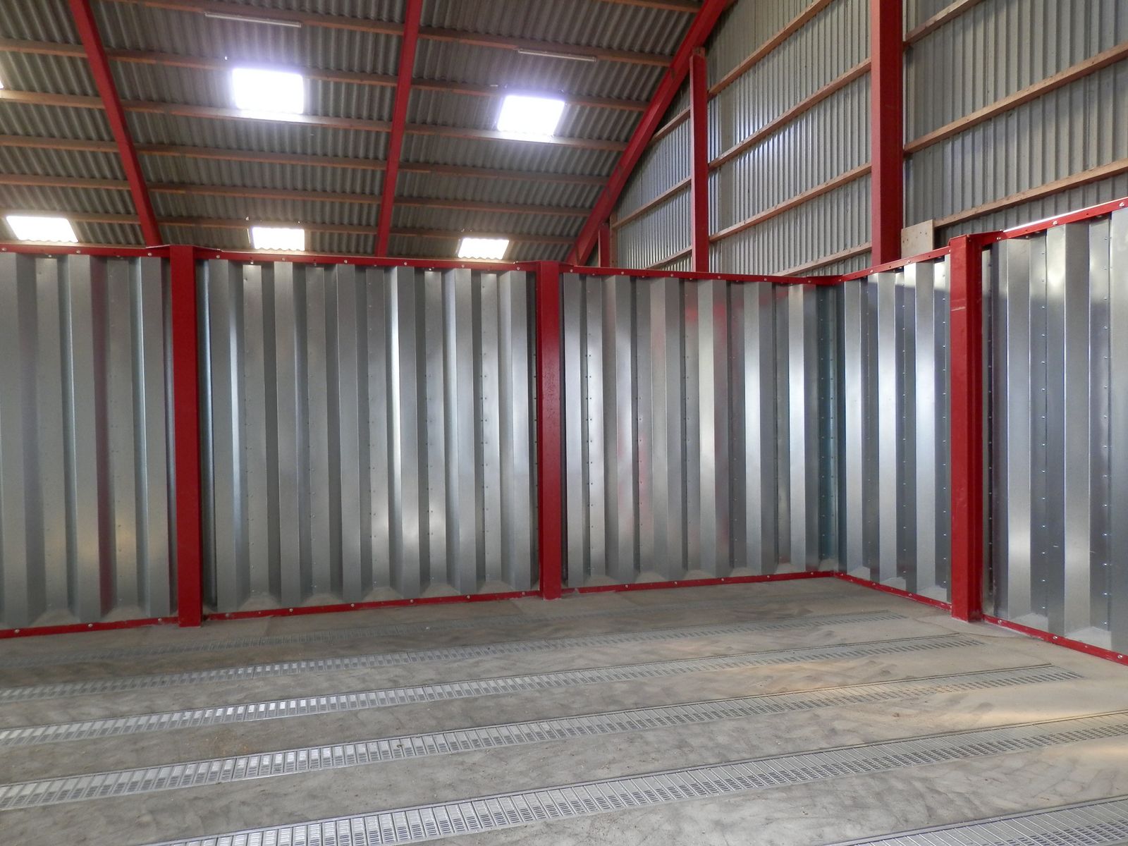 Trapezblechwände für Getreideflachlager 2