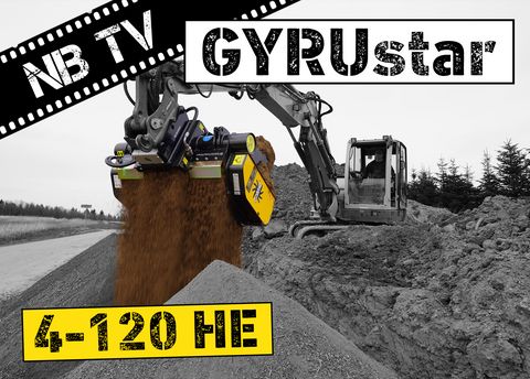 Gyru Star 4-120HE | Siebschaufel Radlader & Bagger