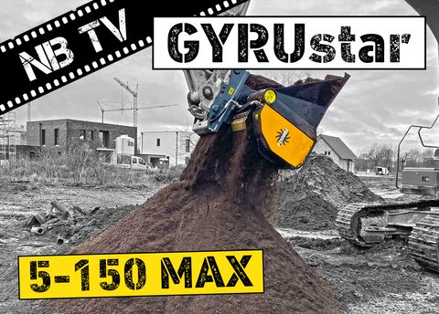 Gyru Star 5-150MAX | Siebschaufel Radlader & Bagger