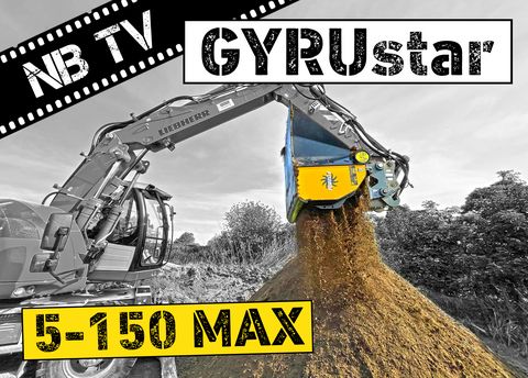 Gyru Star 5-150MAX | Siebschaufel Radlader & Bagger