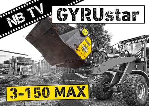 Gyru Star 3-150MAX | Sieblöffel Radlader und Bagger
