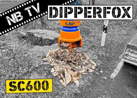 Dipperfox Baumstumpffräse SC600 – bis zu 60 Stümpfe