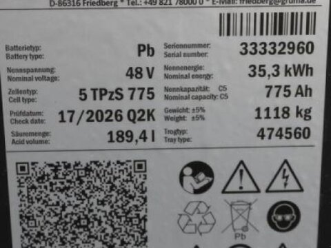 Sonstige 48 Volt 5 PzS 775 Ah