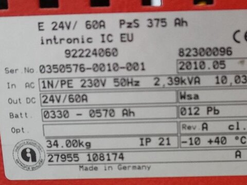 Intronic IC 24V/60A EUW 3