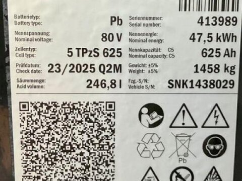 80 Volt 5 PzS 625 Ah 1