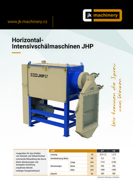 JK Machinery Intensivschälmaschine JHP