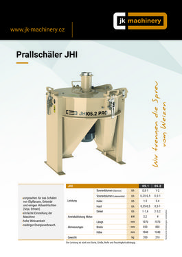 JK Machinery Prallschäler JHI 05