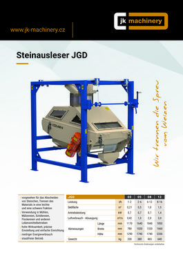 JK Machinery Steinausleser JGD