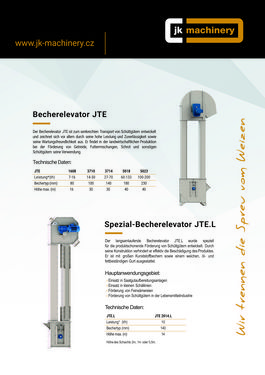 JK Machinery Spezial-Becherelevator JTE.L 2014