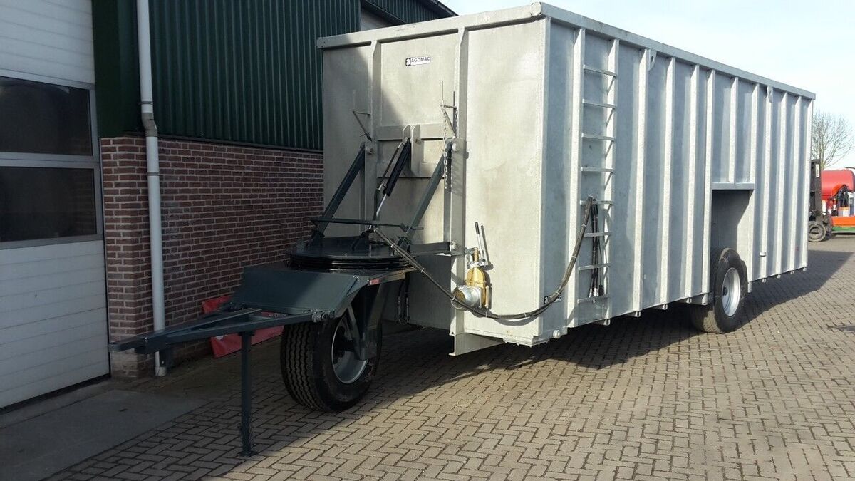 Mestcontainer met neuswiel 2