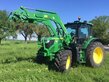 John Deere 6110R Frontlader unreparierter Kotflügelspritzer