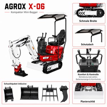 Sonstige 01445	AGROX Austria Edition X-06 Benzin-Minibagg