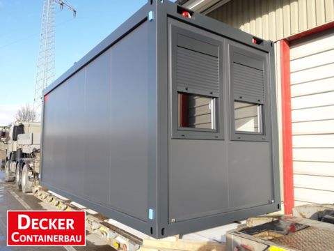 Decker Bürocontainer 20ft, Staplertaschen,IFAT-M