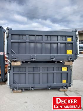 Decker Abrollcontainer, Bayernbox, Pendelklappe