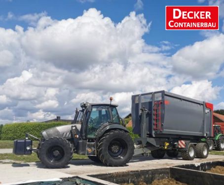 Decker Abrollcontainer, Silagecontainer, hydr. Heck