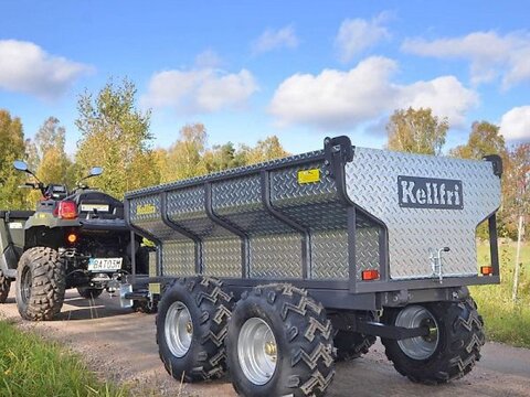 MD Landmaschinen Kellfri Kippanhänger Quad 1420 kg mit elektrohy