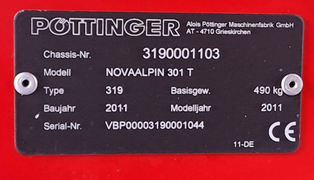 Pöttinger Novaalpin 301T 2